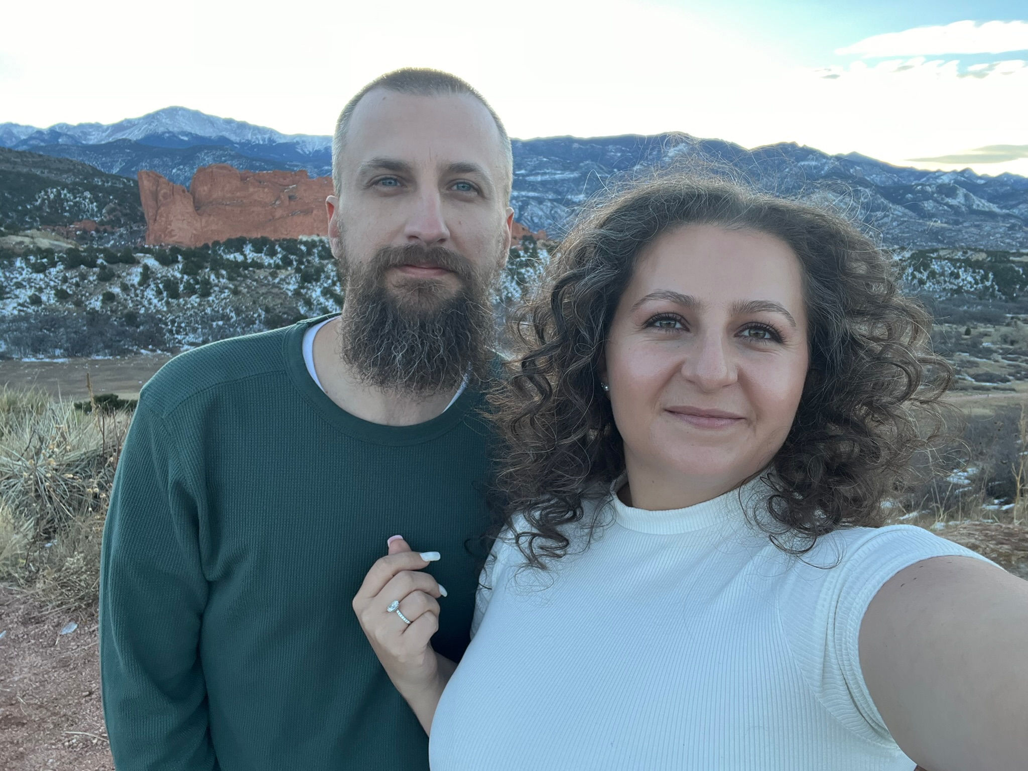Garden of the Gods at sunset