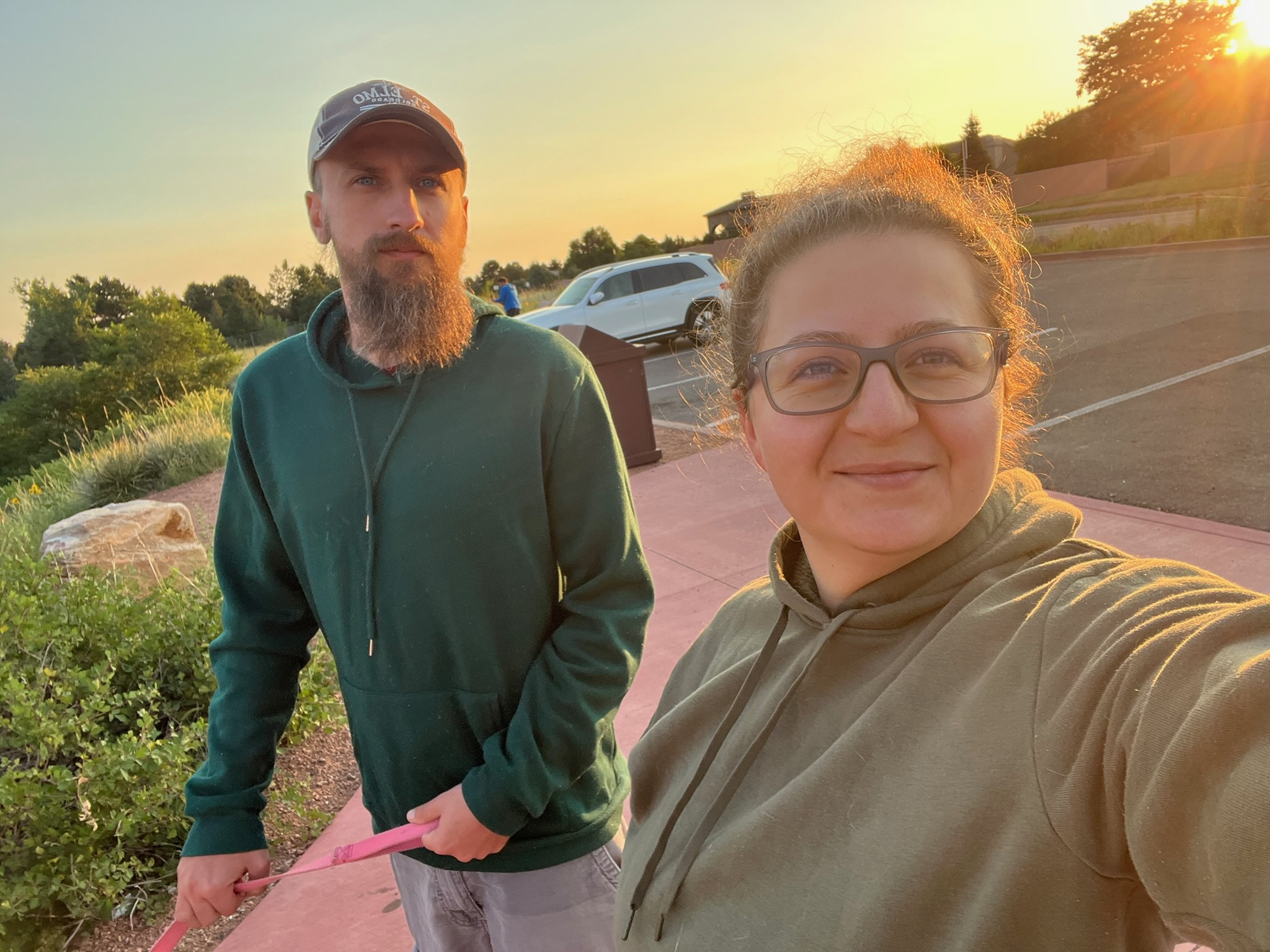 A sunset walk together