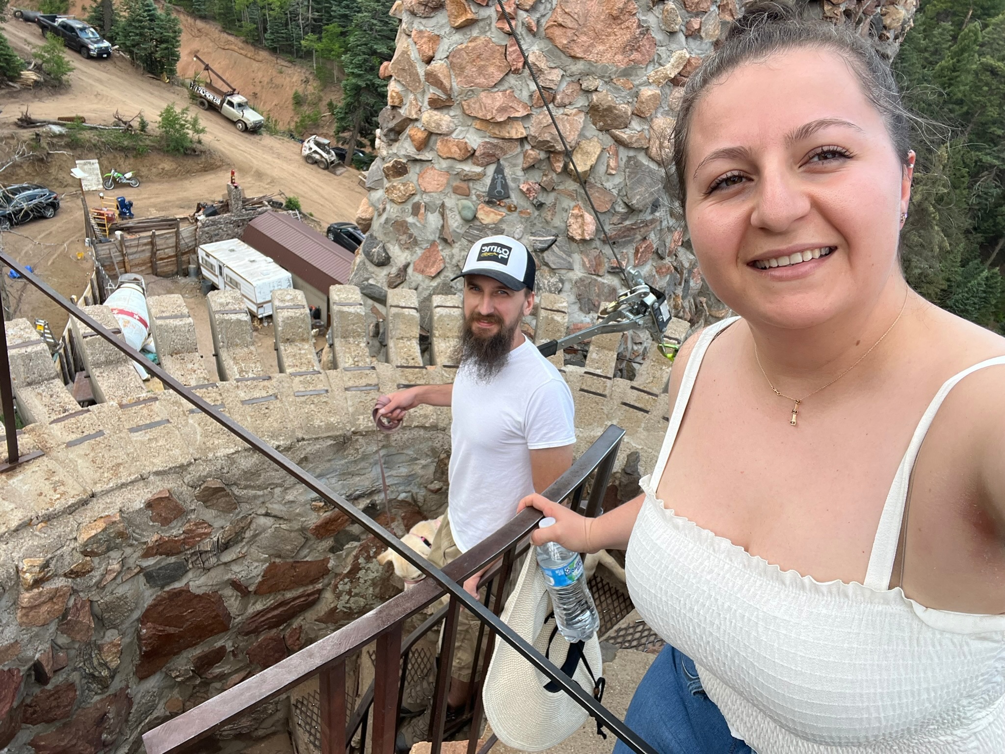 A mountain overlook on a hike